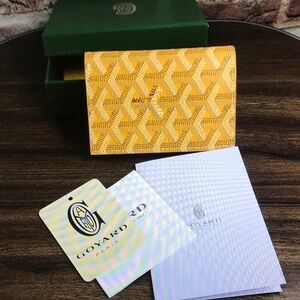 Goyard Vibrant Yellow Key & Card Holder